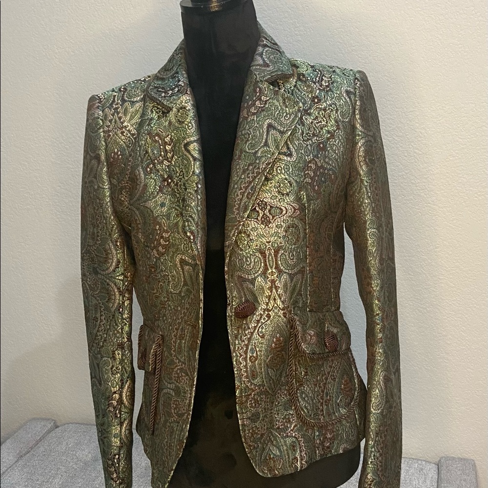 Hanna and Gracie paisley jacket/blazer size 8